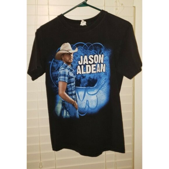 JASON ALDEAN Concert T-Shirt My Kinda Party Tour 2011 Small 2 SIDED          B7 - Picture 7 of 9